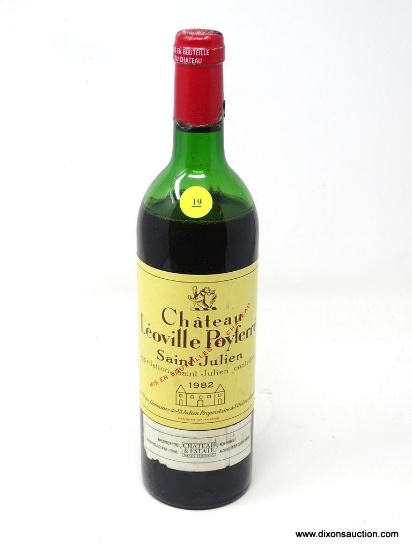 1982 CHATEAU LEOVILLE POYFERRE SAINT-JULIEN; THIS RED BORDEAUX WINE OFFERS BALANCED , AGE-WORTHY