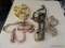 LOT OF HALTERS; THIS LOT INCLUDES 4 HALTERS IN ASSORTED COLORS, INCLUDING PINK, YELLOW, KHAKI, AND