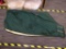 TURNOUT BLANKET; HUNTER GREEN INSULATED TURNOUT BLANKET. MEASURES 75 IN LONG.