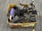 BOX LOT OF ASSORTED LEG PADS; BOX CONTAINS OVER 20 PIECES INCLUDING PROFESSIONAL'S CHOICE SPORTS