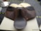 BROWN TWO TONED 16 IN ENGLISH SADDLE; BROWN LEATHER SADDLE WITH DARK BROWN KNEE PADS AND SEAT. COMES