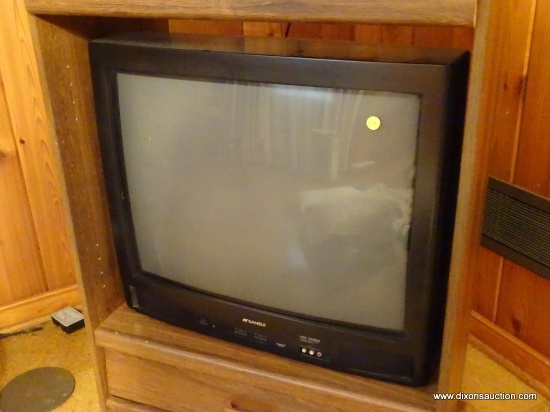 (DEN) SANSUI TV; FEATURING MTS STEREO, STD TUNER, THE MANUALS, REMOTES, AND A PHILIPS ANTENNA.
