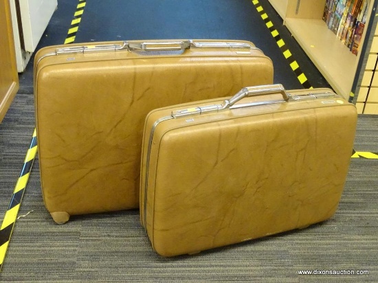 vintage american tourister luggage yellow