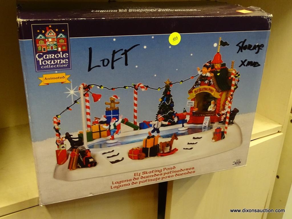 CAROLE TOWNE COLLECTION ANIMATED DECORATION; "ELF SKATING POND" IN THE  ORIGINAL BOX. GREAT FOR | Estate & Personal Property Personal Property |  Online Auctions | Proxibid