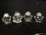 LOT OF SWAROVSKI CRYSTAL FIGURINES; INCLUDES 4 MINIATURE BIRDS IN EXCELLENT CONDITION.