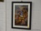 FRAMED PUZZLE OF THE NATIVITY; PUZZLE BY WILLIAM TEREROY. BLACK WOODEN FRAME WITH AN OFF WHITE