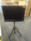 ON-STAGE STANDS CONDUCTOR STAND; FEATURES A TRIPOD FOLDING BASE, ADJUSTABLE MUSIC STAND WITH LARGE