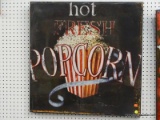 POPCORN CANVAS; D. VALMAISON CANVAS THAT READS 