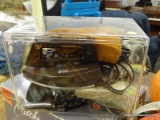 CLEAR PLASTIC BIN AND CONTENTS; LIDDED BOX INCLUDES BAG OF CANDLESTICK CONVERTERS, PURSE SIZE TRAVEL