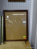 PICTURE FRAMES; TWO MARBLED BROWN WOODEN FRAMES. EMPTY AND READY FOR 11.5 IN BY 15.5 IN PHOTOS!