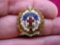 108 Vintage CHURCH OF CHRIST Sunday School Cross and Crown Attendance Pin Older Little's System