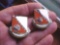 Pair of US Army 30th Signal Battalion Enamel Unit Crest DI Pins Pair of enamel unit crest pins for