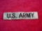 11 US Army Name Tape for ACU Army Combat Uniform . U.S.ARMY name tape for the ACU Army Combat