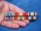 6 Place US Army Ribbon Bar Rack showing Iraq and GWOT Service Nice 6 place ribbon bar rack showing