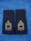 Mint Condition US Army Master Sergeant E-8 Rank Cloth Shoulder Marks . Pair of US Army MASTER