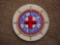 Vintage 1950-60s American Red Cross 50 Miles Swim Stay Fit Full Color Patch 1950-60s era American
