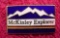 181 Enamel McKinley Explorer Domed Rail Car Scenic Railroad Pin Attractive McKINLEY EXPLORER scenic