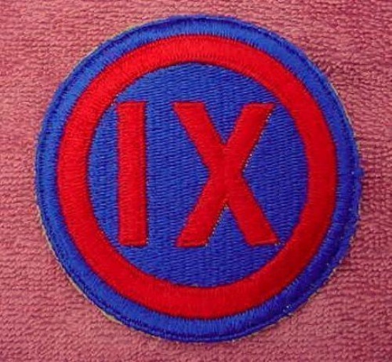 ORIGINAL WWII ERA NINTH 9th IX CORPS PATCH WW2 KOREA I was able to acquire a small stash of original