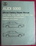 Audi 5000 Official Factory Repair Manual 1977-1983 Gas & Diesel Large format (8.5