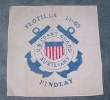 Handmade Findlay Ohio Flotilla 11-03 US Coast Guard Auxiliary Banner Flag Very interesting handmade