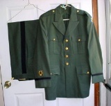 1956 Dated US Army Quartermaster School Wool Uniform Coat & Trousers Set United States Army Class A