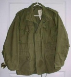 US Army M-1965 OG-107 Olive Green Combat Field Jacket Coat Size Small M-65 Model-1965 US Army OG