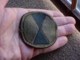 US Army 7th Infantry Bayonet Division Subdued Uniform Patch Pre-owned uniform sleeve patch for the