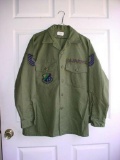 USAF US Air Force 67th TRW Tactical Recon Wing Master Sergeant OG Utility Shirt Super nice US Air