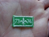 1973-74 Canada Boy Scouts Wolf Cubs White on Green Date Bar Patch I recently purchased a large