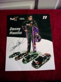 Denny Hamlin Hand Signed Autographed Fedex Racing Nascar #11 Promo 2006 2006 NASCAR NEXTEL Cup