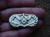 USAF US Air Force Civil Engineer Uniform Badge Clutch Back US Air Force badge for the CIVIL ENGINEER