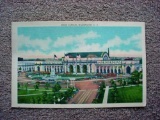 Vintage Linen Color Postcard of Union Train Station Washington DC Color linen postcard of UNION