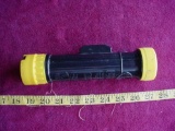 Vintage Fulton N35 MSHA Mine Safety Administration Yellow & Black Flashlight Very nice working