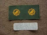 Original 1950s US Army Transportation Corps BOS Badges on OG Twill Cloth I bought an album full of