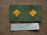 Original 1950s US Army Finance Corps BOS Badges on OG Twill Cloth I bought an album full of