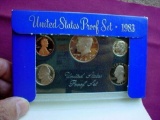 Sealed Official Issue 1983 US San Francisco Mint Proof Coin Set in Original Slip Case Official issue