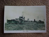 Original 1930s era Photographic Postcard of British HMS VANOC H-33 Warship Original Valentine & Sons