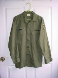 Named US Army Virginia National Guard OG-507 Utility Shirt 15? x 33 Pre-owned, 1970s era dated Type