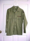 US Army Forces Command (FORSCOM) OG-507 Utility Shirt 14? x 33 Pre-owned, 1970s era dated Type 3