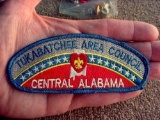 BSA Boy Scouts TUKABATCHEE Area Council Alabama Uniform Sleeve Patch Boy Scouts Central Alabama
