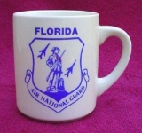 Florida Air National Guard White Ceramic Coffee Mug Nice Florida Air National Guard white ceramic