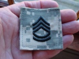 US Army Sergeant First Class SFC Rank Tab for ACU Army Combat Uniform US Army E-7 Sergeant First