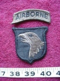 8 US Army 101st Airborne Division Subdued Pattern Patch w/ Airborne Tab Original US Army 101st