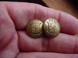 2 Pair of 1930s era VPI Corps of Cadets Small Uniform Buttons Pair of pre-WWII era VPI (Virginia