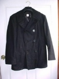 Official Regulation US Navy 100% Wool Pea Coat Size 40R USN Overcoat Peacoat Nice official US Navy