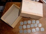 17 Original WWII US Army Marksmanship Badges in War Department Shipment Box Very interesting find