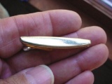 Vintage Gold Tone Man's Tie Bar by Hickok Ready for Engraving Vintage man's tie bar. Made of gold