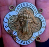 178 Rare Original RAOB Royal Antediluvian Order of the Buffalo Enamel Gorget Link Rare pre-1900 era