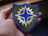 WWII Cut Edge US Army XVI CORPS Sleeve Patch 16th Corps . Original WWII era, cut edge, US Army XVI