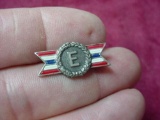 WWII Sterling Silver US Army Navy E Award for Production Pin WW2 WWII US Army Navy 